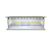 JWQFBC Vetrina Espositiva per Modellini Espositore da Collezione Contenitore per Garage Diorama con Luci Scatola Protettiva in PVC E Acrilico Adatta per Idee, Style E