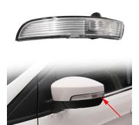 JWRET Indicatore di Direzione Specchietto Retrovisore per F-ORD EcoSport K-UGA 2013-2019, Indicatore Specchietto Laterale Lampada di Segnalazione Destra Sinistra,Left
