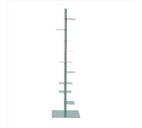 JWSYBD Libreria in Metallo A 9 Strati Scaffale Invisibile, Scaffale Portaoggetti in Ferro, Altezza Regolabile, Verticale Da Pavimento Girevole A 360 Gradi Adatta Per Soggiorno Ufficio (bianco)