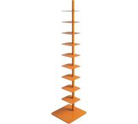 JWSYBD Libreria in Metallo A 9 Strati Scaffale Invisibile, Scaffale Portaoggetti in Ferro, Altezza Regolabile, Verticale Da Pavimento Girevole A 360 Gradi Adatta Per Soggiorno Ufficio (Verde scuro)