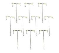 Jwthee 10 Pezzi a Forma t Scatti di Giri, Perline luminescenti in Acciaio Inossidabile bilanciamento a 3 Vie Pesca girady con Perle Luminose Che Pesca Giri d'Acqua Dolce