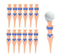 Jwthee 12 Pezzi T-Shirt da Golf Divertenti, Accessori da Golf in plastica Colorata T-Shirt da Golf in plastica PE Accessori Divertenti Accessori da Allenamento per Uomini e Donne (Blu)