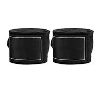 Jwthee 2 Pezzi di avvolgimento da Polso da Boxe da 2,5 m per Uomini, Donne, avvolgimento a Mano di Muay Thai per Guanti da Boxe, Muay Thai, Kickboxing, MMA Team (Negro)