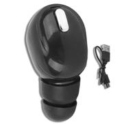 Jwthee Auricolare wireless Bluetooth singolo, piccole cuffie invisibili wireless Mini auricolari Bluetooth invisibili ergonomici Durata della batteria super lunga, adatti per sport, (Black)