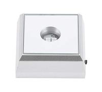 Jwthee Base luminosa a LED, supporto per esposizione multicolore Piastra espositiva quadrata Base LED piccola Espositore a sfera di cristallo Base luminosa quadrata per arte in vetro 3D (plastica 2)