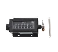 Jwthee Contatore Meccanico a 6 cifre, D94-S 0-999999 contatore di trazione Meccanico resettabile, ritorna alla modalità di ripristino del conteggio di Rotazione Zero e conteggio del Ciclo