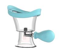 Jwthee Coppetta per lavaggio oculare, kit detergente per lavaggio oculare Strumento manuale in silicone per tazza per pulizia occhi a pressione d'aria Coppette per oculari riutilizzabili (Blu)