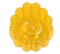 Jwthee Divano Gonfiabile, Sedia Gonfiabile, Divano da Salotto, Divano Gonfiabile Poltrona Divani Gonfiabili da Esterno Portatili Sedile Trasparente Colore Caramella per Casa Soggiorno (giallo)