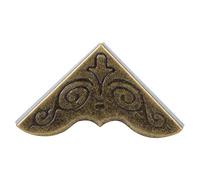 Jwthee Gambe per scatole in ottone antico, 50 pezzi Piedini decorativi per scatole antiche vintage, Protezione decorativa per angoli Scatole per gioielli in legno Piedini per oggetti