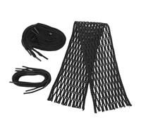 Jwthee Kit di Corde in Rete, Corda in Rete per Lacrosse Nera. USA Rete per Lacrosse semimorbida e Corde per Lacrosse. Corda Intrecciata in Nylon Resistente all'Usura per Una Sicurezza