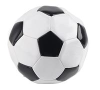 Jwthee Pallone da calcio classico in bianco e nero, pallone da calcio a trama stretta in PVC più spesso per giovani adulti, allenamento per allenamento, giochi, giochi all'aperto e al