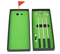 Jwthee Set di 3 Penne a Sfera per Putter Mini Mazze da Golf, Set di Penne Mini Golf con Palline, Bandiere, Decorazioni di cancelleria, Mini Penna a Sfera da Golf da Tavolo, Regalo,