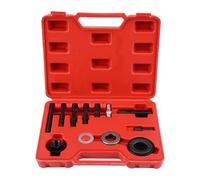 Jwthee Set di strumenti di installazione per estrattore per puleggia della pompa del servosterzo, 12 pezzi Strumento di installazione per smontaggio estrattore per puleggia della pompa