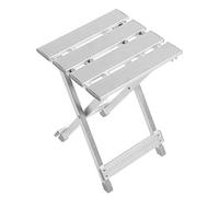 Jwthee Sgabello da campeggio piccolo sedia pieghevole a riposo, 11 × 10 × 15,2 pollici in acciaio inossidabile sgabello da pesca da pesca per esterni per campeggio esterno