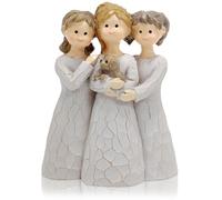 Jwthee Sisters Angel Figurine, Resine 3 Gilrs Friendship Angel Statue Desktop Decor per sorelle, donne, amici