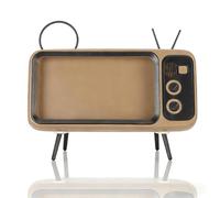 Jwthee Supporto da tavolo in stile TV retrò, supporto per telefono cellulare Lazy Chasing Drama, supporto da tavolo decorativo con staffa da tavolo per smartphone da 4,7-6,5 pollici, 7,8