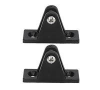 Jwthee Supporto per Cerniera per Ponte di Barche Marine, Hardware di Montaggio per Bimini Top in Nylon da 4 Pezzi, Accessori per Tende da Sole per Ancoraggio Scorrevole per Kayak e