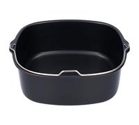 Jwthee Torta della friggitrice per aria, teglia per la cottura del pane per pizza 18/22 cm di padella stampo stampo ferro frigorio a grasso profondo accessori profondi (22cm)