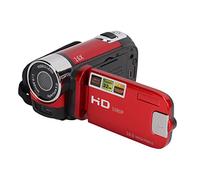 Jwthee Videocamera Videocamera 4K Videocamera HD da 48 MP per Vlog, Rotazione di 270° Schermo a colori da 2,7 pollici Videocamere digitali con zoom 16x, Videocamere per riprese (Rosso)