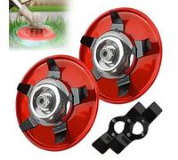 Jwtolp Dischi per erbacce aggiornati, 2 dischi per diserbo a doppio uso per mangiatore di erbacce, disco universale aggiornato 2025, piastra per diserbo multifunzionale per tagliaerba