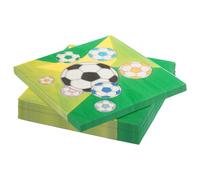 JWTRSVTY 40 PCS Tovagliolo Di Calcio, Tovaglioli Quadrati Calcio, Tovaglioli Compleanno Bambini Calcio, Football Tema Stampa Tovagliolo, per Bambini Compleanni, Feste, Comunioni e Celebrazioni