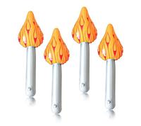 JWTRSVTY 4Pcs Torcia Gonfiabile, Torcia Gonfiabile 40cm, Giocattoli Gonfiabili Della Fiamma, Torcia di Tifo, Bastone Gonfiabile della Torcia per Giochi Degli Accessori Sport