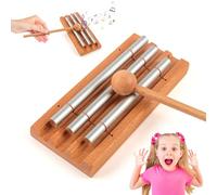 JWTRSVTY Energy Chime, 3 Toni Carillon a Percussione, Chime Percussion Strumenti Musicali, 3 Tono Campane Da Meditazione, Per Bambini Principianti, Meditazione, Yoga, Terapia Del Suono