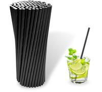 jwtyu Strohhalme 500 Stück Trinkhalme Länge 197 mm Strohhalm Cocktailstrohhalme Geeignet für Haushalte Bar Ristoranti e feste