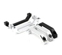 JWVIALEL Maniglia per porta cassetto interno in lega di alluminio, 1 pezzo (100 mm-nero)