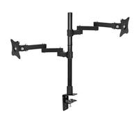 JWVNSKCA Staffa di giunzione for monitor a doppio schermo for computer senza perforazione del supporto di sollevamento e rialzo del desktop