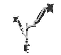JWVNSKCA Staffa staffa for monitor a doppio schermo GM124U su e giù, molla pneumatica for schermo sinistro e destro con sollevamento e rotazione di 27 pollici