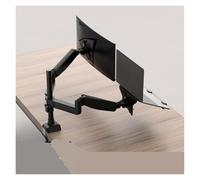 JWVNSKCA Supporto for laptop, braccio robotico, vassoio di sollevamento e rialzo dello schermo del desktop sospeso del computer, doppio schermo a sbalzo due in uno(Black)