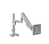 JWVNSKCA Supporto for monitor con supporto for monitor a braccio singolo rialzato in lega di alluminio for computer desktop(Silver)