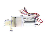 JWWIAZ 1 Pompa a Membrana for Acqua Mini 370 da 7,4 V, 9 V, 12 V, 1,2 W, Grande Portata, Bassa rumorosità, Lunga Durata, autoadescante
