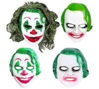 JXBBAAC Jokerr Masque d'horreur pour Halloween,Masque de crâne,Masque de réaliste et effrayant,Masque de réaliste et effrayant,Cosplay Masque,pour Cosplays et Fêtes de Carnival