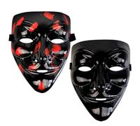 JXBBAAC Maschera di Halloween, Maschera Scream, Volto Fantasma Maschera, Maschera Halloween, Maschere Fantasma per Bambini e Adulti, Ghostface Costume Adatti per Case Stregate e Feste a Tema