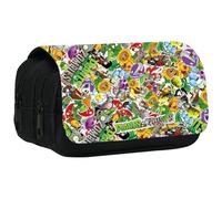JXBBAAC Plants vs. Zombies Astuccio per Matite Bambini, Anime Sacchetto della Matita, 3D Grande Capacità Matita Case Astuccio Portapenne Per Ragazza Ragazzi Ufficio Scuola