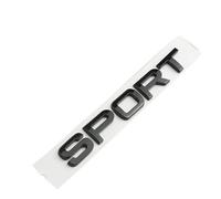 JxbJQQ 2 Adesivi creativi per Badge creativi con Piastra Metallica 3D per Land Rover Range Rover Sport Discovery Sport, Adesivi Decorativi con emblemi Turbo modificati,Black