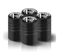 JxbJQQ 4 Pezzi Auto Pneumatico Valvola Tappo per Alfa Romeo Sportiva Giulia Stelvio Mito Giulietta Tonale, Auto Ruote Polvere Tappo, Stabile Pneumatico Pressione, Auto Accessori,A