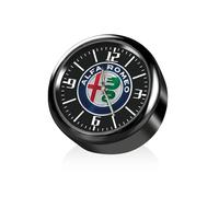 JxbJQQ Orologio da cruscotto Adesivo per Auto per Alfa Romeo Giulia Giulietta 159 156 Mito Stelvio 147 Sportiva, Orologio analogico al Quarzo Rotondo, Orologio elettronico Decorativo