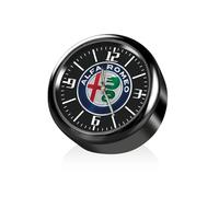 JxbJQQ Orologio da cruscotto Adesivo per Auto per Alfa Romeo Giulia Giulietta 159 156 Mito Stelvio 147 Sportiva, Orologio analogico al Quarzo Rotondo, Orologio elettronico Decorativo