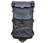 JXCCA Cassetta Posta Vintage, Cassetta Postale da Esterno Americana, Materiale in Ghisa, Cassetta Postale retrò Creativa Villa Europea 15, 6x7x27, 8 Cm