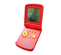 JXD 3,5" Console di gioco a Blocchi Design Esclusivo a Ribalta 26 Giochi Retrò Mattone Puzzle Difficoltà/velocità Regolabili Giocattoli Educativi per Bambini Regali di Natale/Festività (Rosso)