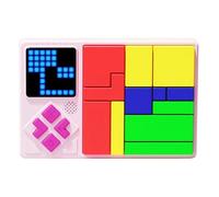 JXD Super Puzzle Elettronico Labirinto Console di Gioco a Blocchi Allenamento Pensiero Logico Interattivo Genitore-Figlio Giocattolo Educativo Regali per Bambini/Adolescenti/Ragazzi/Ragazze (Rosa)