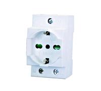 JXDA-05 Presa Schuko - Bipasso 16A 220Vac da quadro attacco DIN 2,5 Moduli