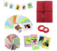 JXE - Kit di accessori per decorazione fotografica istantanea, per album e libri, scrivania, per appendere la pellicola, compatibile con Fujifilm Instax Mini 8 8+ 9-RD