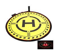 Jxe portatile per atterraggio universale grembiule 70 cm doppio-lato Helipad fast-fold Landing Field con illuminazione per DJI Mavic Air/Mini 2/Mavic Pro/Spark/Phantom 3 4 RC Drones elicottero