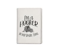 JXGZSO Borsa per passaporto per lavori a maglia, regali per uncinetti, Tempo libero Pb Uk, 1, Borsa per passaporto