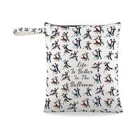 JXGZSO Pochette da polso per amanti della danza, con scritta "Life Is Better In The Ballroom", idea regalo per gli amanti della danza, idea regalo per ballerini di tango, La vita è migliore nella sala