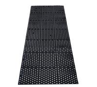 jxgzyy Tappetino in gomma anti-fatica per drenaggio, rotolo da 80 x 210 cm, in plastica resistente, antiscivolo, per ristorante, bar, garage, giardino, colore nero